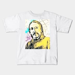 Robert Louis Stevenson Portrait | Robert Louis Stevenson Artwork 3 Kids T-Shirt